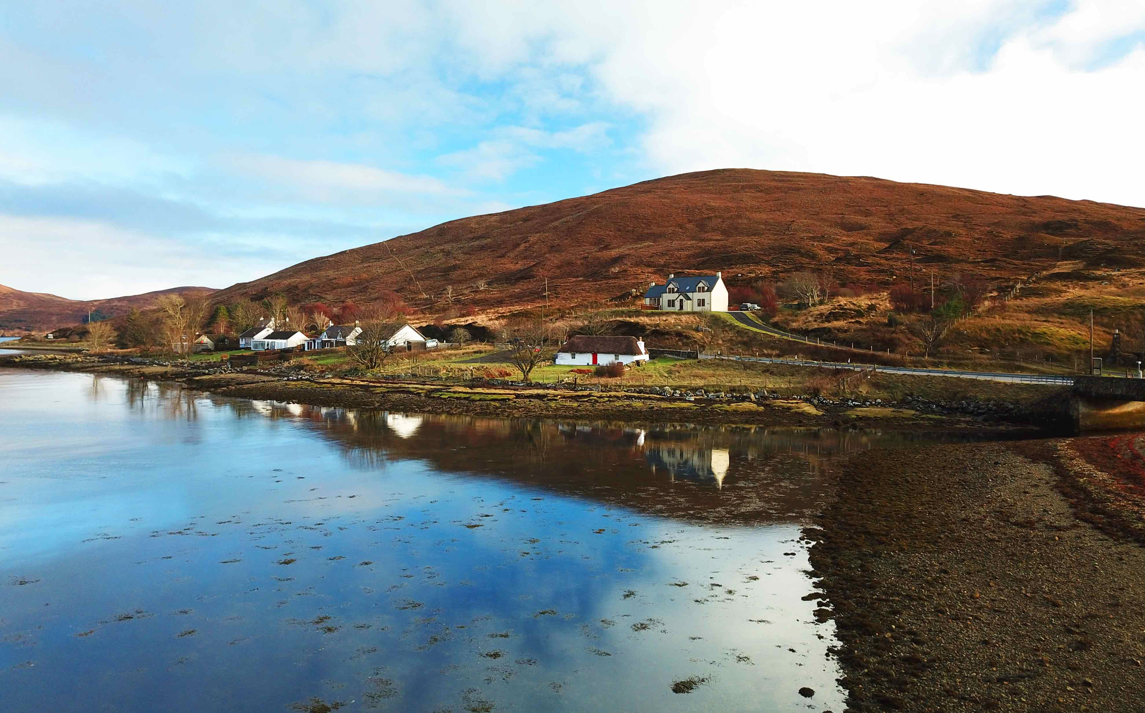 Katie Ann's Thatched Cottage is a self catering accommodation with sea views on the Isle of Skye